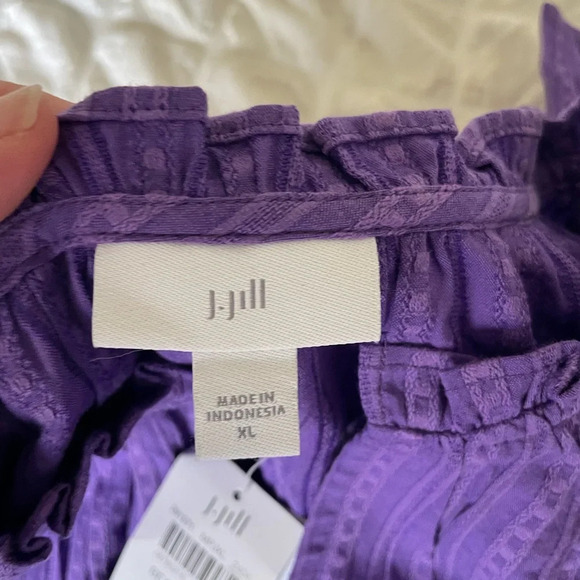 J.Jill purple tiered beach plum maxi dress - Picture 6 of 10